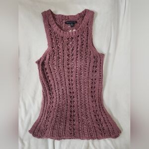 American Eagle Outfitters Mauve Knit Tank Top